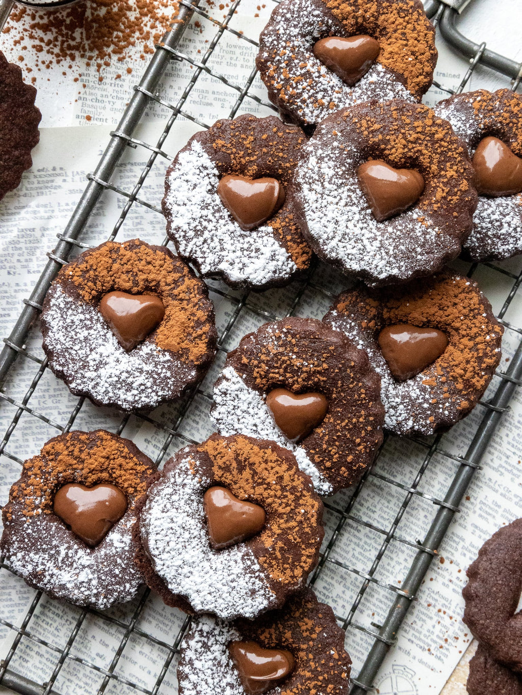 Raspberry Linzer Cookies