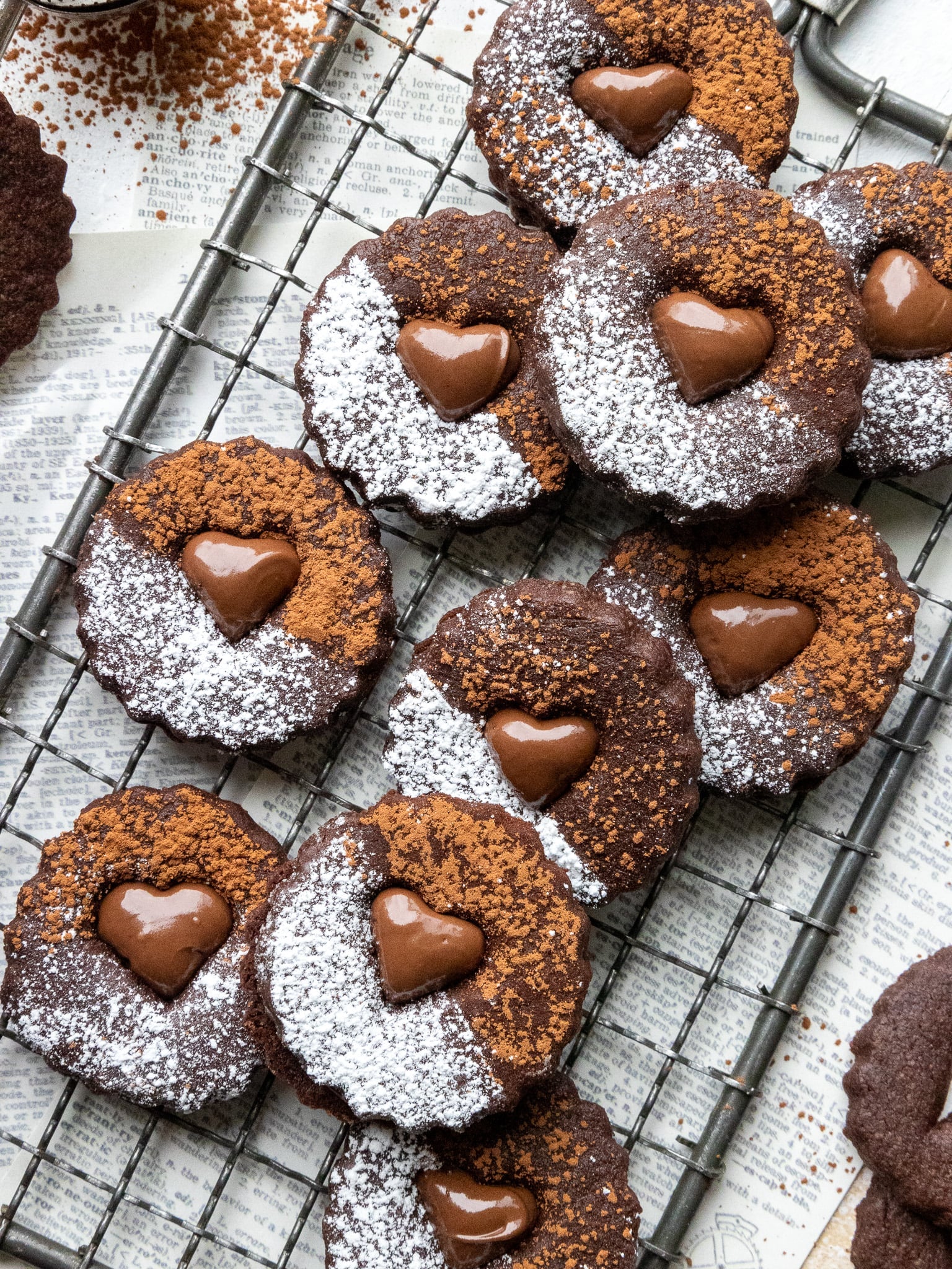 Raspberry Linzer Cookies